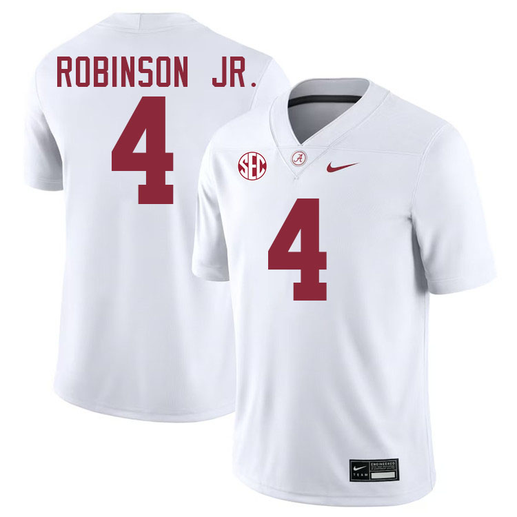 Brian Robinson Jr. Alabama Jersey,University Of Alabama Crimson Tide Football Jersey,Uniforms-White